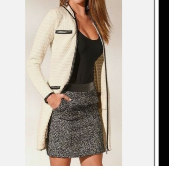 Boston Proper Red Wool Blend Sweater Jacket - Picture 9 of 9